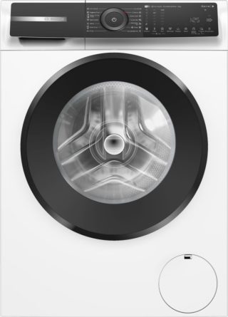 Bosch WGH24400BY, SER6, Пералня 9кг, A, 1400rpm, 52/72dB(A), HC, Iron Assist, Touch DirectSelect display, AntiStain 6, waveDrum 65л, черна-черносива врата