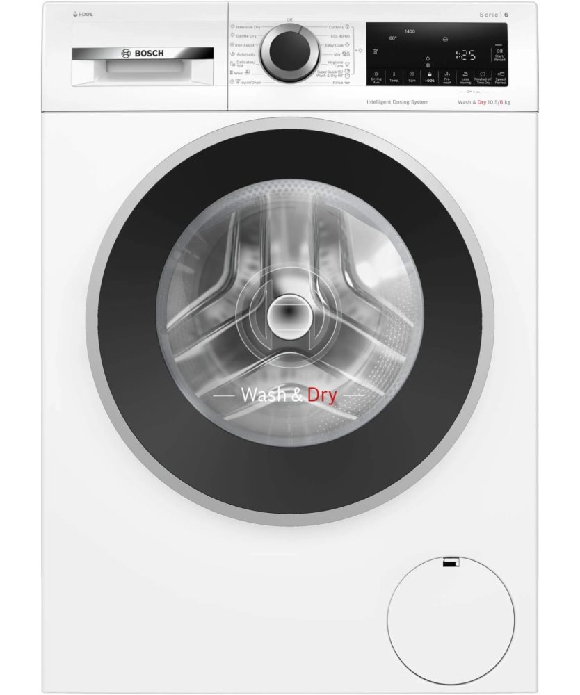 Bosch WNG254A0BY Серия 6 пералня със сушилня, 10,5/6 кг, D/A, 1400 об/мин