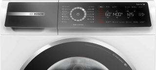 Пералня Bosch WGB24400BY, серия 8, 9 kg, A-20%, 1400 об/мин, 48/69 dB(A), 4D Wash, AquaStop, Home Connect, Iron Assist, AntiStain Plus, хром-черно-сива врата