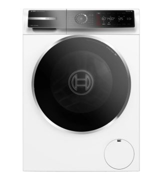 Пералня Bosch WGB254A2BY, SER8, 10kg, A-40%, 1400rpm, i-DOS, 4D Wash, Iron Assist, AntiStain Plus, AquaStop, вътрешно осветление, waveDrum 70l, врата хром-черно-сива