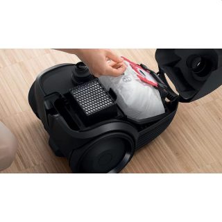 Bosch BGBS2LB1 Прахосмукачка с торбичка 3.5 л, Series 2, 600W, 80 dB(A), черен
