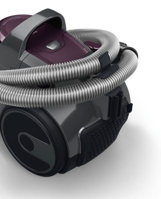 Bosch BGC05AAA1 Прахосмукачка, 700 W, без торба, 1.5 L, 78 dB(A), клас на енергийна ефективност A, пурпурен/сив камък