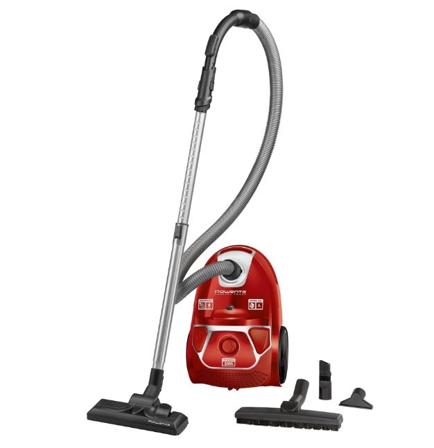 Прахосмукачка Rowenta RO3953EA Compact Power parquet ACAA, червена