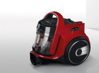 Bosch BGC05AAA2, Прахосмукачка, 700 W, без торба, 1.5 L, 78 dB(A), клас на енергийна ефективност A, чили червен/черен