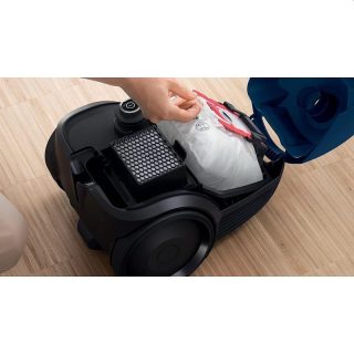 Прахосмукачка Bosch BGBS2BU1T с торбичка 3.5 л, Серия 2, 850W, 80 dB(A), синя
