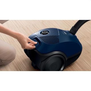 Прахосмукачка Bosch BGBS2BU1T с торбичка 3.5 л, Серия 2, 850W, 80 dB(A), синя
