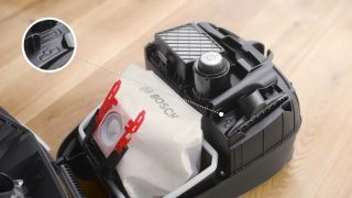 BOSCH BGB41BA1 SER4 прахосмукачка с торбичка, черен, 600 W, 75 dB