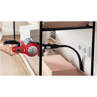 Bosch BBS711ANM Безжична прахосмукачка ръчна, Unlimited 7 ProAnimal, TurboSpin мотор, 82 dB(A), батерия 3.0 Ah, 18.0V, четка AllFloor ProAnimal с LED, червена