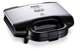 Сандвич мейкър Tefal SM157236 Ultracompact white, грил плоча, 700W, вкл/изкл, бутон готово, LED