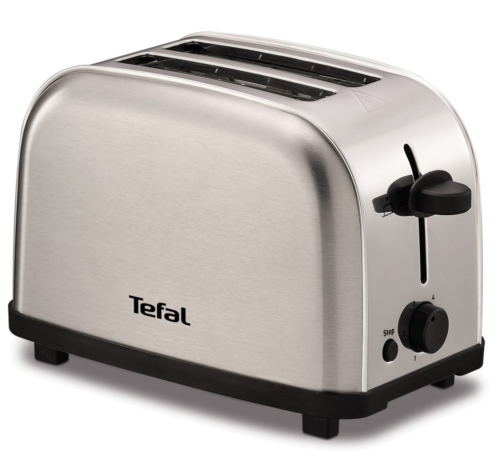 Tefal TT330D30 Ultra mini Тостер, 700W, 2 отделения, 6 степени на изпичане, неръждаема стомана