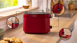 Препекач Bosch TAT2M124, MyMoment Compact, 950 W, червен