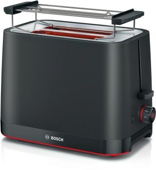 Bosch TAT3M123 MyMoment компактен тостер, 950 W, черен