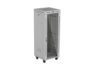 Lanberg Rack Cabinet 19" Free-Standing 32U/600X600 (Flat Pack) With Glass Door LCD Grey V2