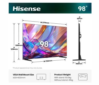 Hisense 98" E7S 4K Ultra HD QLED Smart TV