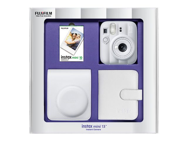 Комплект за моментални снимки FujiFilm Instax Mini 13, Бял