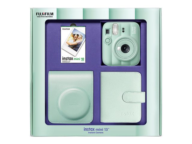 Комплект за моментални снимки FujiFilm Instax Mini 13, Зелен