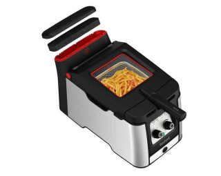 Термопот Tefal FR600D10 Clear Duo (Odorless), 1.2 kg (3.5 L), 2000 W, регулируема температура и таймер (30 мин), подвижна купа, хладен допир, вкл/изкл