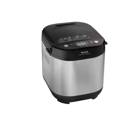 Хлебопекарна Tefal PF240E38 Pain Plaisir, 500/750/1 kg, 20 програми, черен/инокс, 720W, 3 степени на изпичане