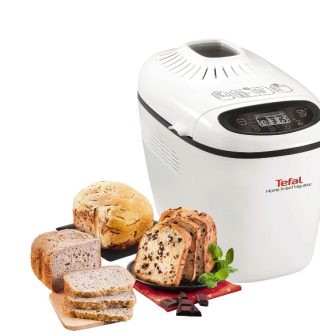 Tefal PF610138 Home Bread Baguette Хлебопекарна, 1600W, 1500g, 16 програми, бял