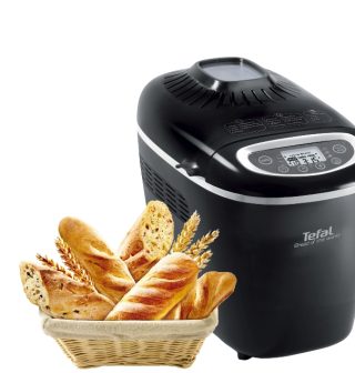 Хлебопекарна Tefal PF611838, 1600W, Зареждане 750/1000/1500 g, 19 програми, 3 степени на изпичане, черен