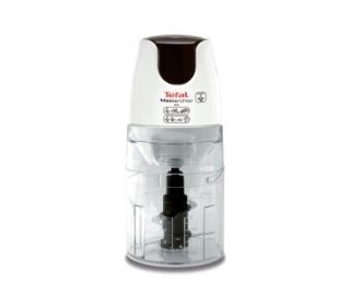 Tefal MB450B38, Masterchop XL, 500 W, вместимост 500 ml, 4 ножа от неръждаема стомана, 3 в 1: смилане, кълцане и смесване, бял/тъмно топло сребрист