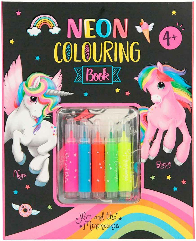 Книжка за оцветяване с флумастери Ylvi neon