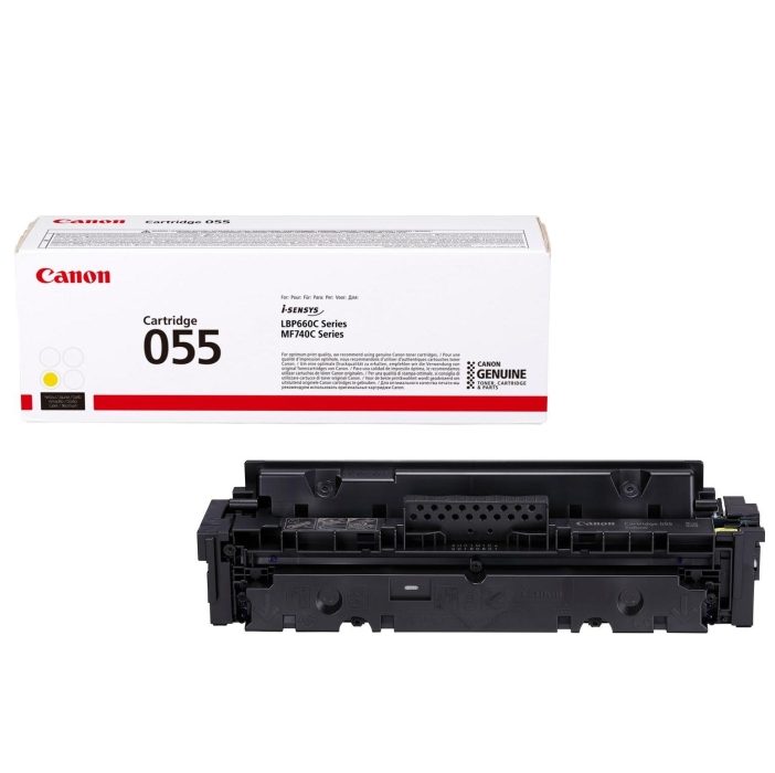 Тонер касета Canon CRG-055 Y (жълта)