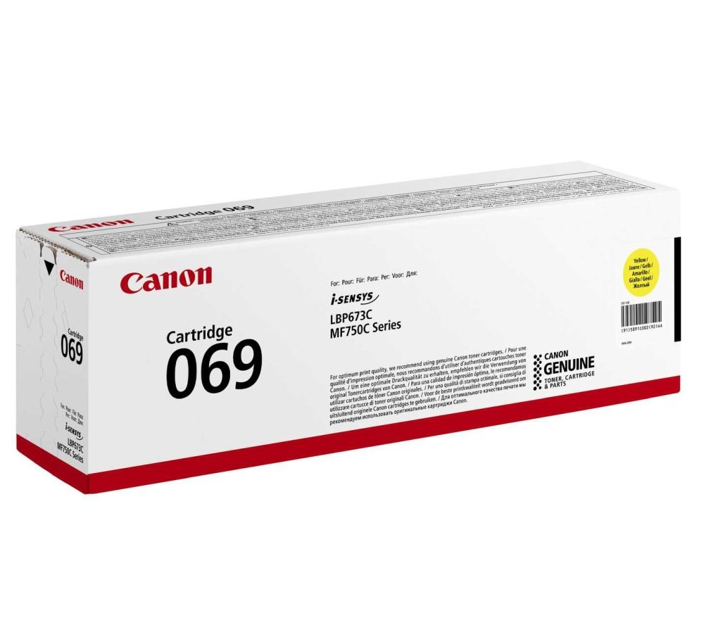 Тонер касета Canon CRG-069 Y