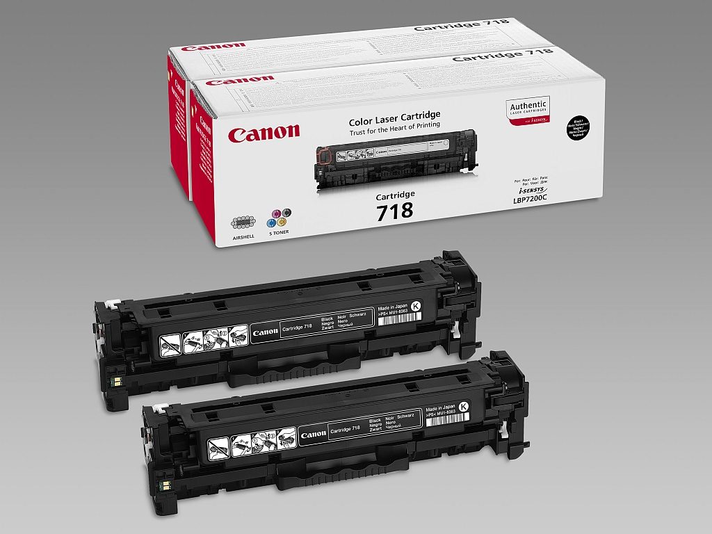 Canon CRG-718BK тонер касета, 2 бр.