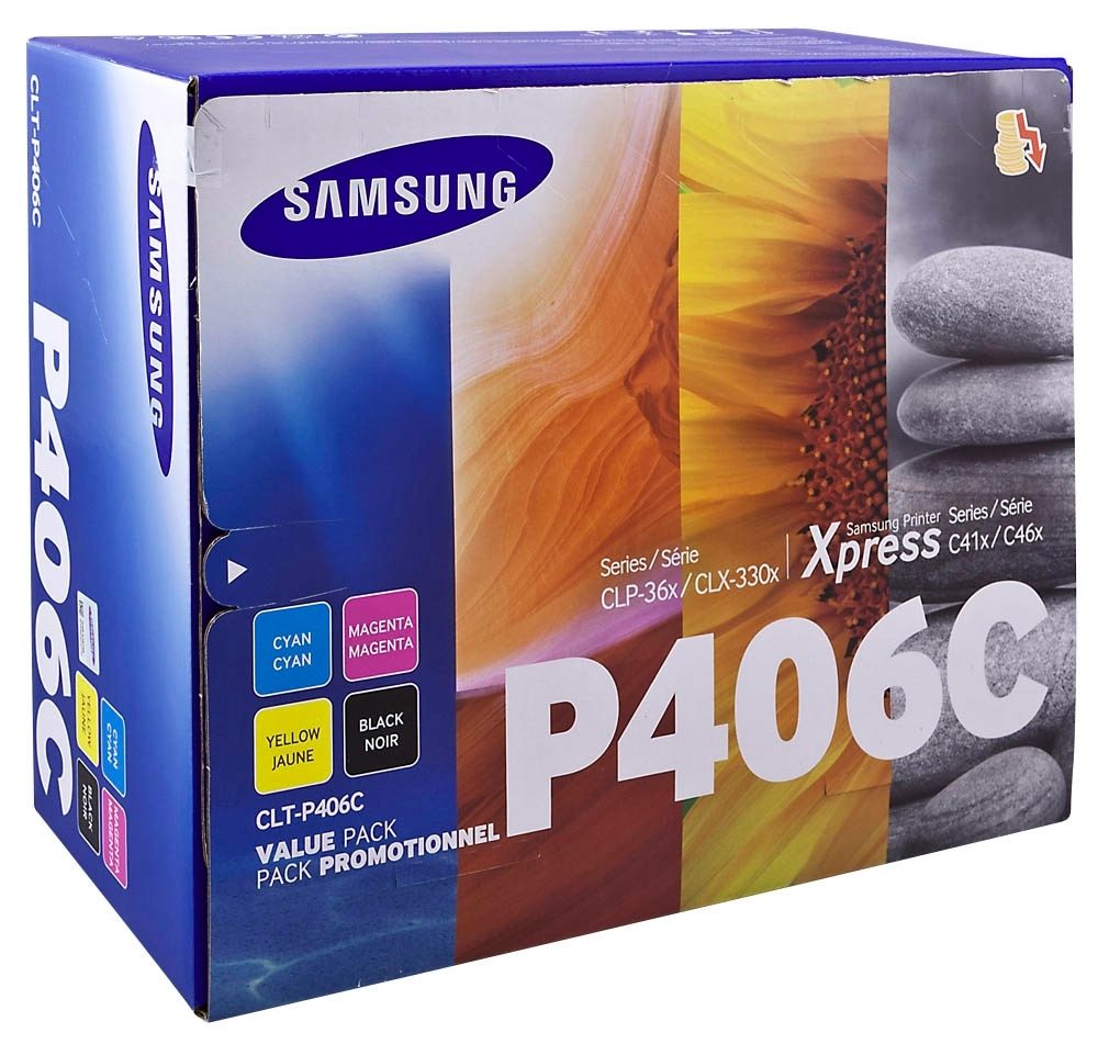 Samsung CLT-P406C 4-pk CYMK тонер касета