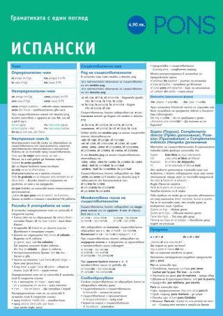 Граматиката с един поглед - Испански - Espanol