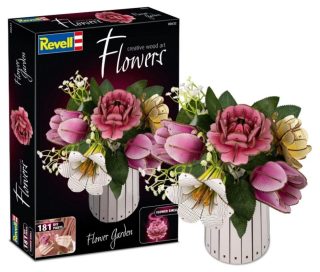3D Пъзел Revell - Цветна градина - 181 части