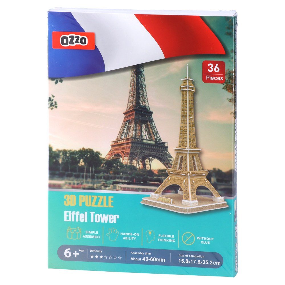 3D Пъзел Sozzle - Eiffel Tower - 36 части