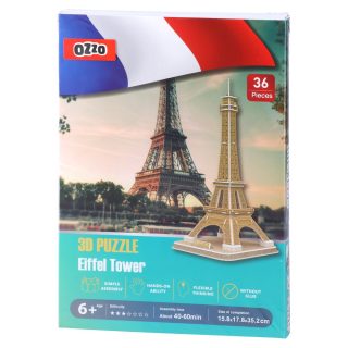 3D Пъзел Sozzle - Eiffel Tower - 36 части