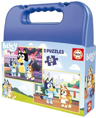 Пъзел в куфарче - Bluey - 2 х 20 части
