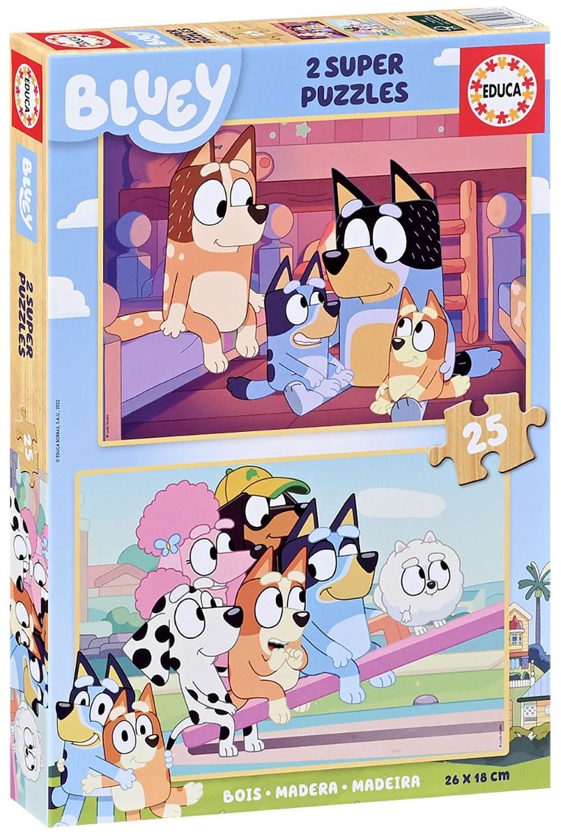Пъзел - Bluey - 2 х 25 части