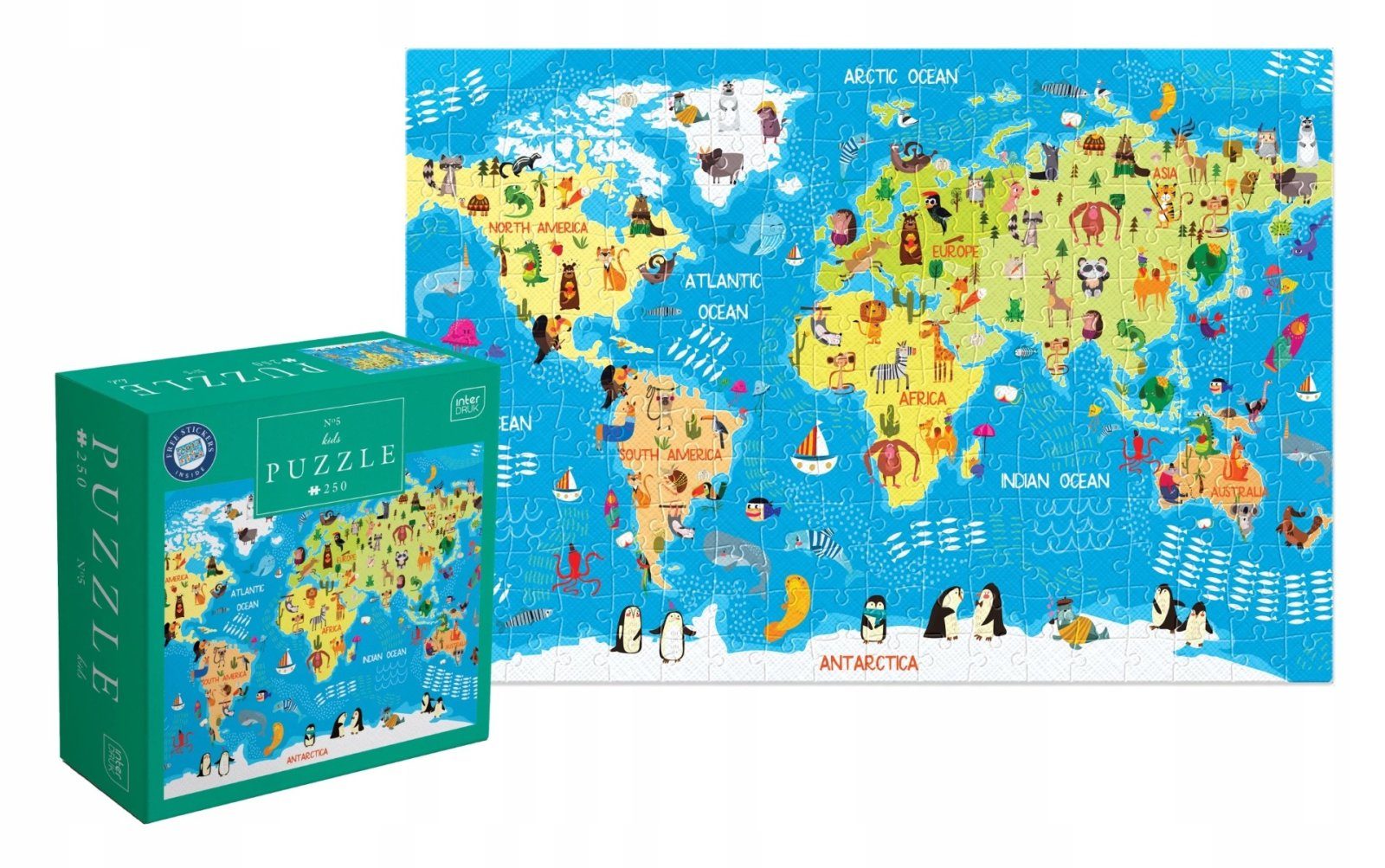 Пъзел от 250 части - World Map