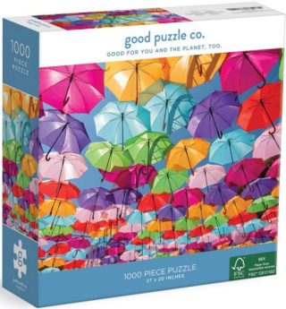 Пъзел Good Puzzle - Цветни чадъри - 1000 части