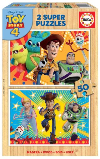 Пъзел Educa от 2 x 50 части - Играта на играчките 4