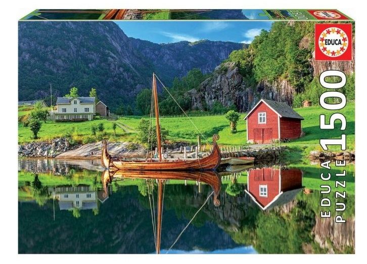 Пъзел Educa 1500 части Viking Ship