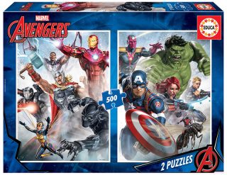 Пъзел Educa 2x500 части Marvel Mania