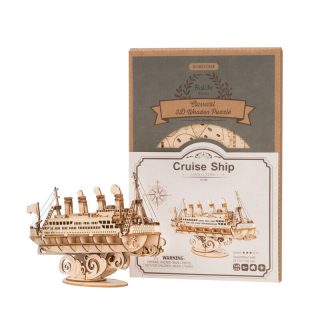 Дървен 3D пъзел DIY Cruise Ship Robotime