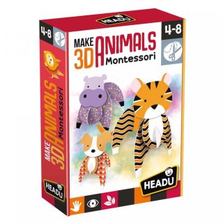 Направете 3D животни Монтесори HEADU
