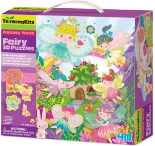 Пъзел 4M Thinking Kits с 3D елементи - Феи