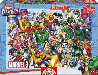 Пъзел Educa 1000 части COLLAGE OF MARVEL HEROES