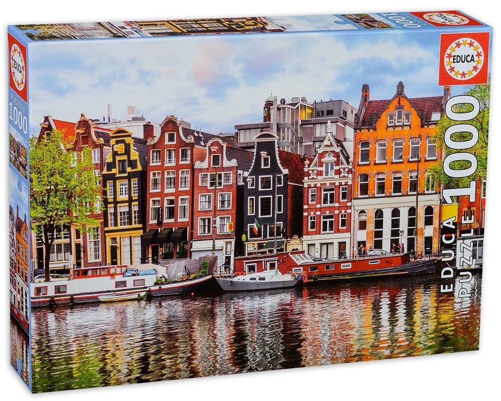 Пъзел EDUCA от 1000 части - Casas Danzantes Amsterdam