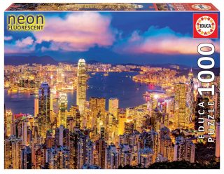 ПЪЗЕЛ EDUCA 1000 HONG KONG SKYLINE NEON