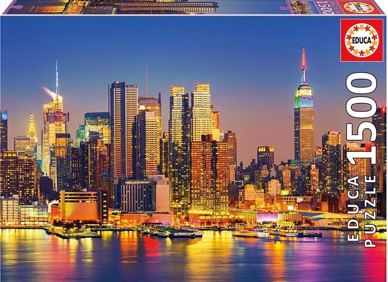 ПЪЗЕЛ EDUCA 1500 MANHATTAN AT NIGHT