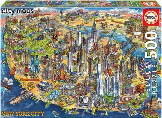 ПЪЗЕЛ EDUCA 500 ЧАСТИ NEW YORK CITY MAP