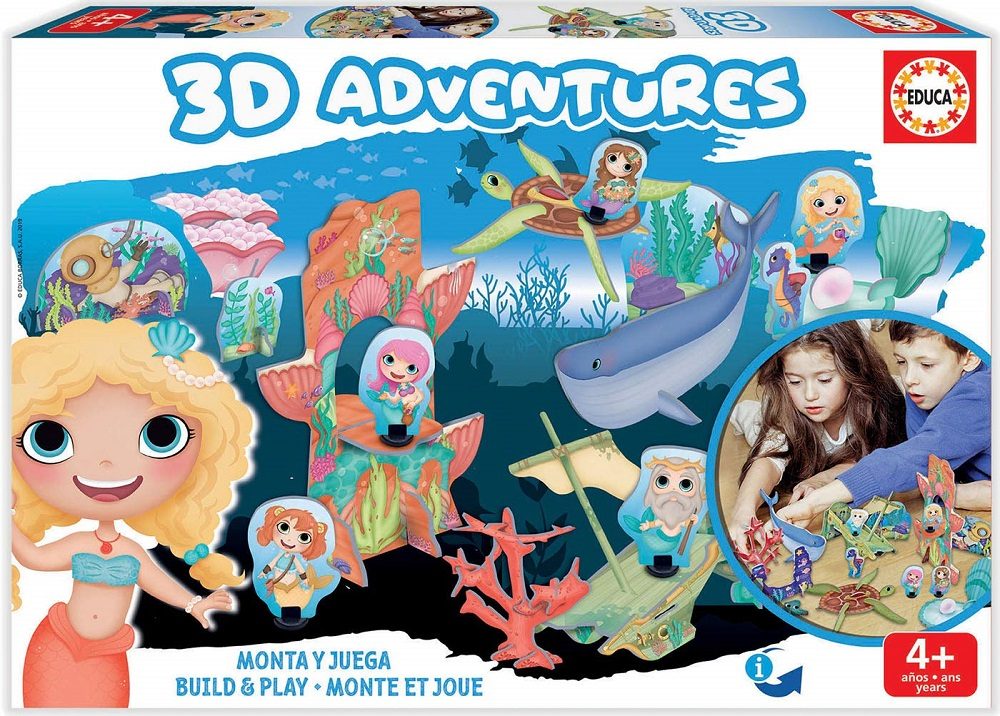 ПЪЗЕЛ EDUCA 3D ADVENTURES SIRENAS